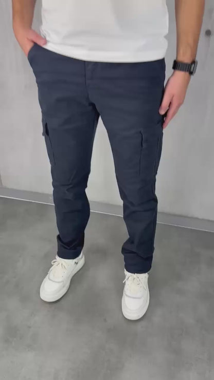 Regular classic fit navy blue